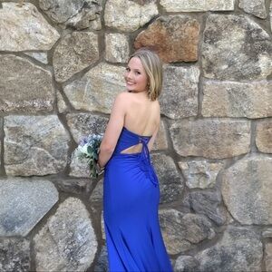 Elegant Blue Evening Dress